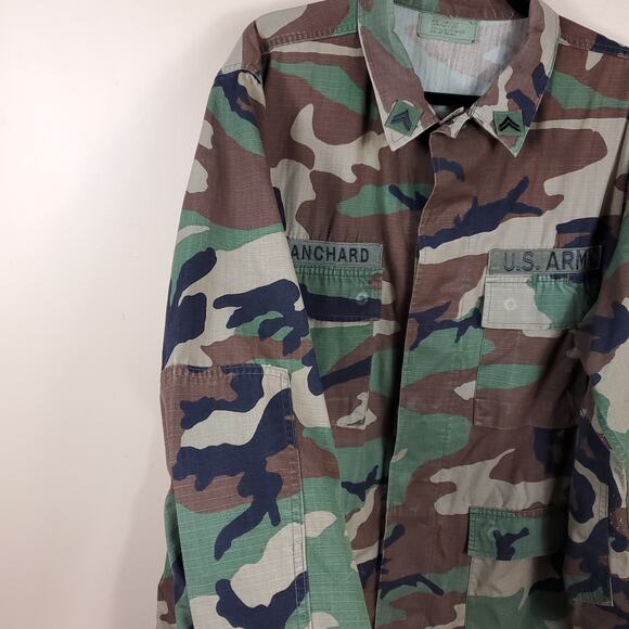 Army Hot Weather Combat Coat in Woodland Camo Size L Blanchard - Picture 4 of 11